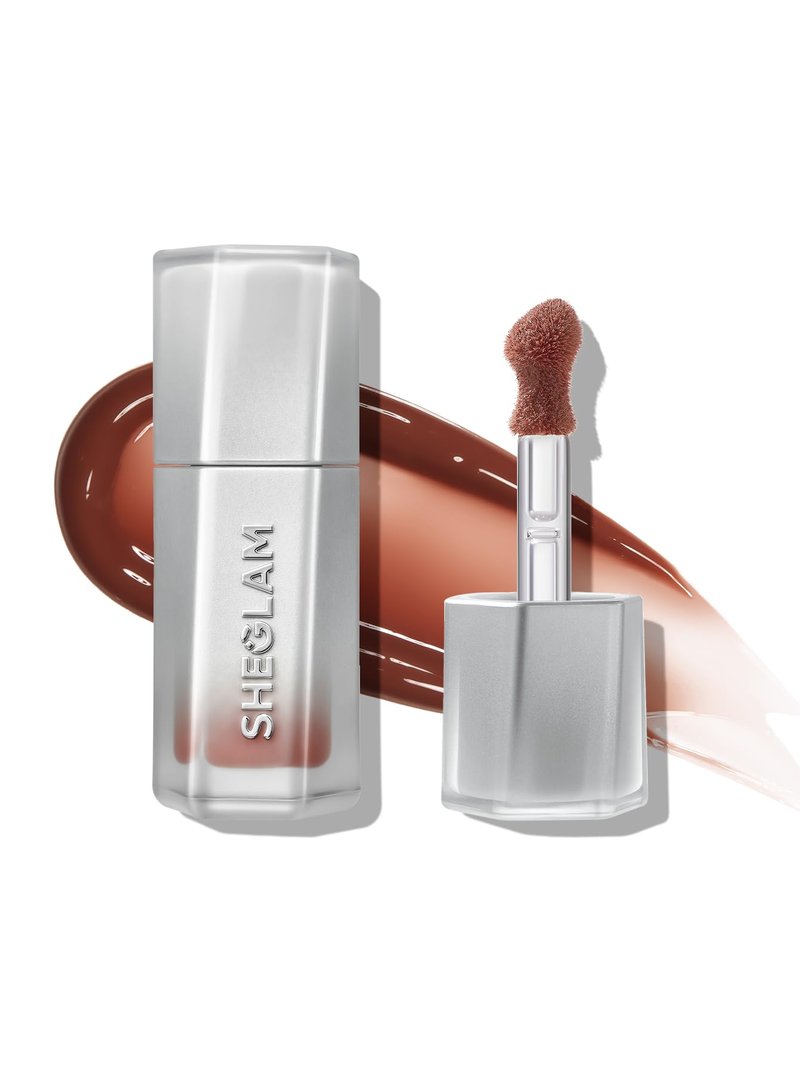 SHEGLAM Glass Lock Air Gloss High Shine Finish Moisturizing Lip Gloss-Caramel Wave