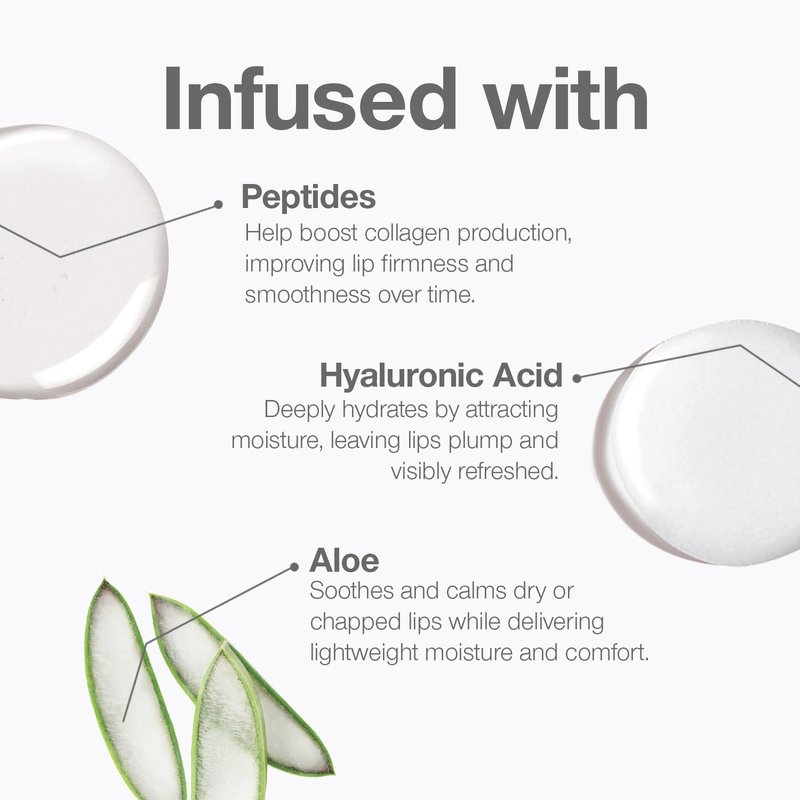 Palladio Lip Glaze Serum - Hydrating Lip Gloss with Peptides & Hyaluronic Acid for Plump, Smooth Lips | Vegan, High-Shine (Blush Brulee)