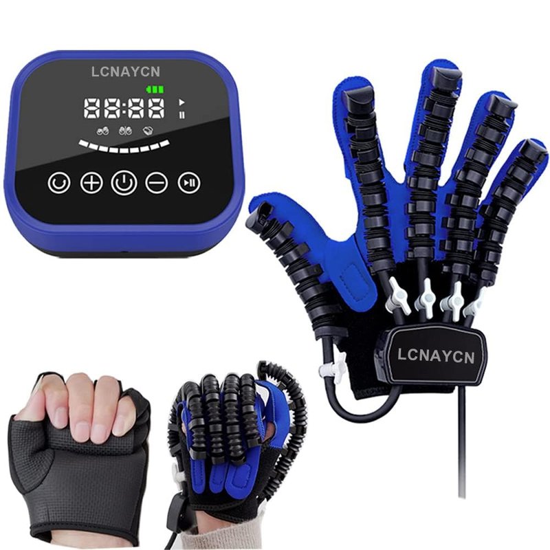 Rehabilitation Robot Gloves,Robot Rehabilitation Gloves,Hand Rehabilitation Equipment,Stroke Hemiplegia Glove(Left Hand-M)