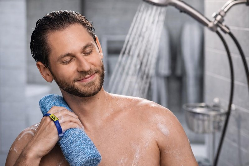 Back Scrubber for Shower - Beautiful Bod Patented 13-Inch Exfoliating Loofah with Built-in Handle, Easily Reaches Entire Back, Full Body Shower Scrubber for Back Washing, Exfoliation & Skin Smoothing