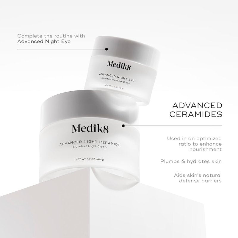 Medik8 Advanced Night Ceramide - Anti-Aging Night Cream with Skin Tightening Ceramides - 1.7 oz