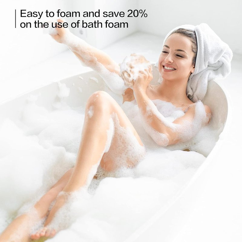 Loofah Bath Sponge Set - Exfoliating Body Scrubber | 4 Pack Soft Mesh Shower Puff (50g Each)