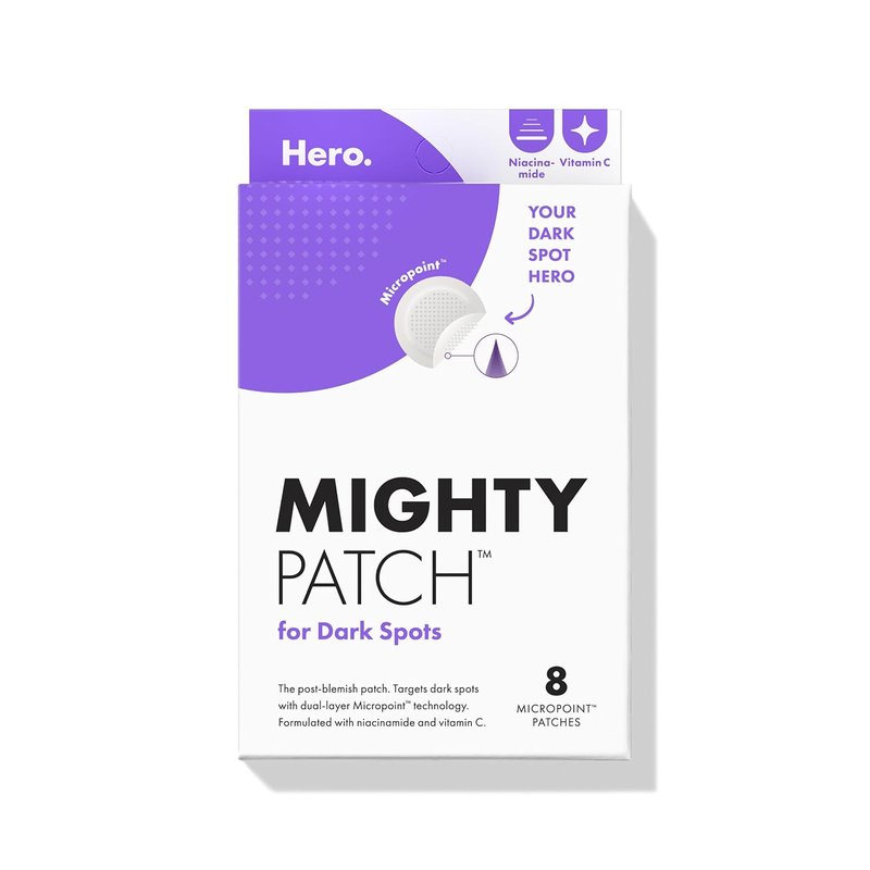 Mighty Patch Dark Spot Remover - Micropoint™ Blemish Patches with 395 Micropoints | 8 Count, Dermatologist Tested