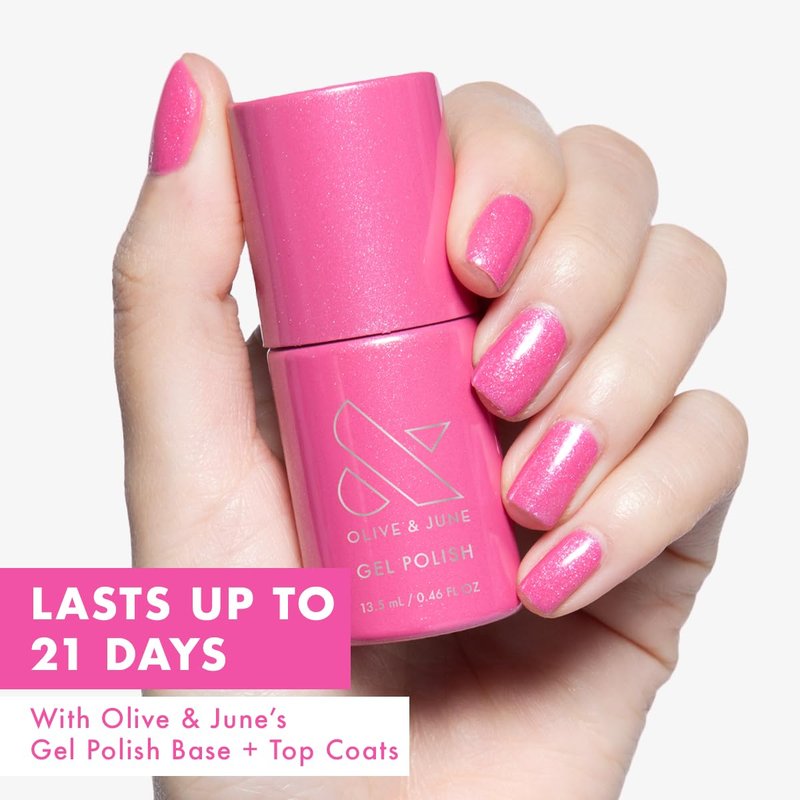 Olive & June Gel Nail Polish | Star Wars: The Mandalorian & Grogu | UV LED Nail Lamp Needed | Long Lasting Up to 21 Days of Wear | Damage-Free Salon-Quality Manicure Pedicure | Signet Pink