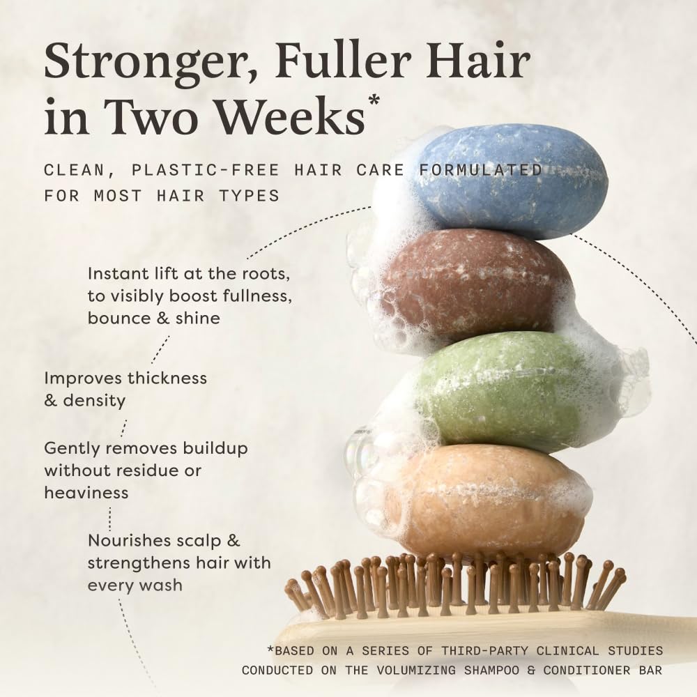 The Earthling Co. Shampoo Bar - Promote Hair Growth, Strengthen & Volumize All Hair Types - Paraben & Sulfate Free formula with Natural, Vegan Ingredients (Vanilla Coconut, 3 oz)