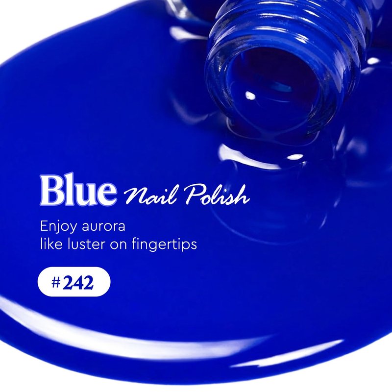 AZUREBEAUTY Navy Blue Nail Polish – Quick Dry, Long-Lasting, Natural Royal Blue Glossy Finish for DIY Manicure & Nail Art, Salon Quality for Women 0.34Oz