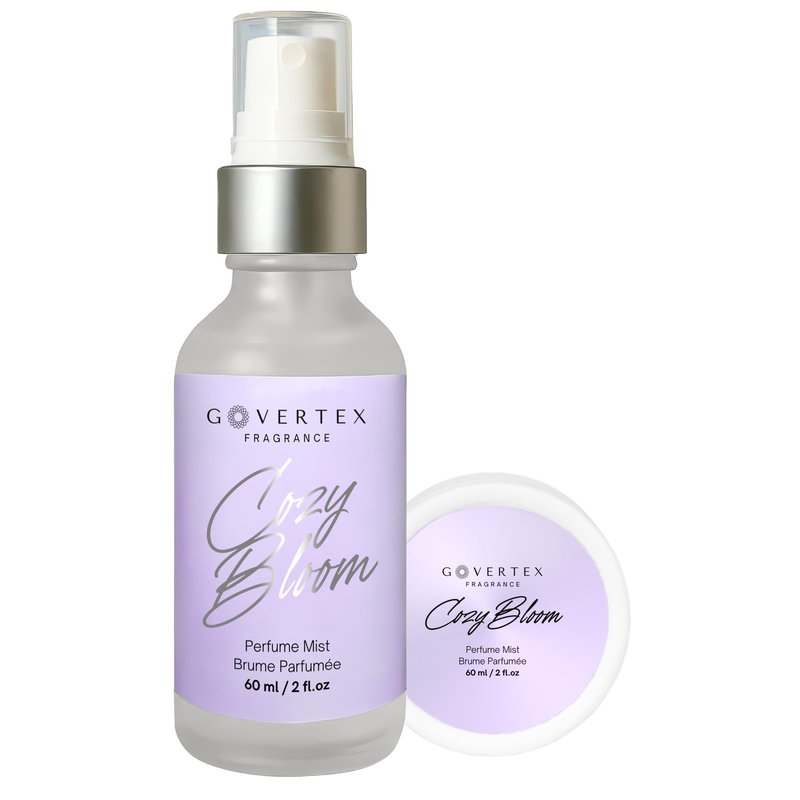 Govertex Cozy Bloom Hair & Body Perfume Mist - Lilac, Jasmine, Amber & Vanilla Perfume | 60ml | Signature Women Fragrance - Long Lasting Hair and Body Mist