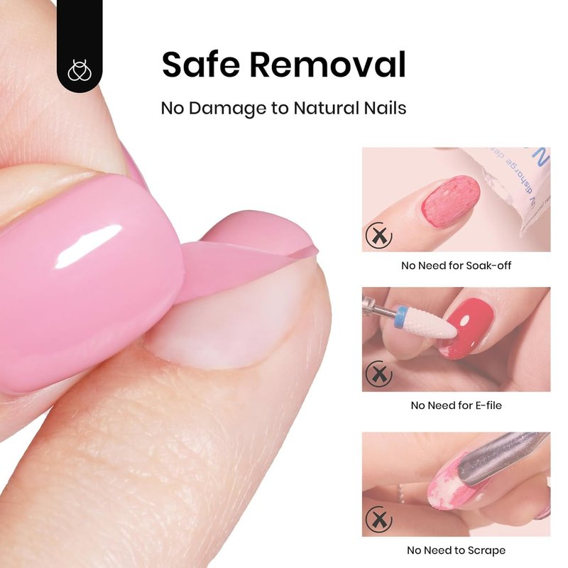Beetles 15ml Peel Off Gel Base Coat for Gel Nail Polish, UV LED Lamp Cure, Easy Peel Removal, Damage-Free, Quick Manicure Change