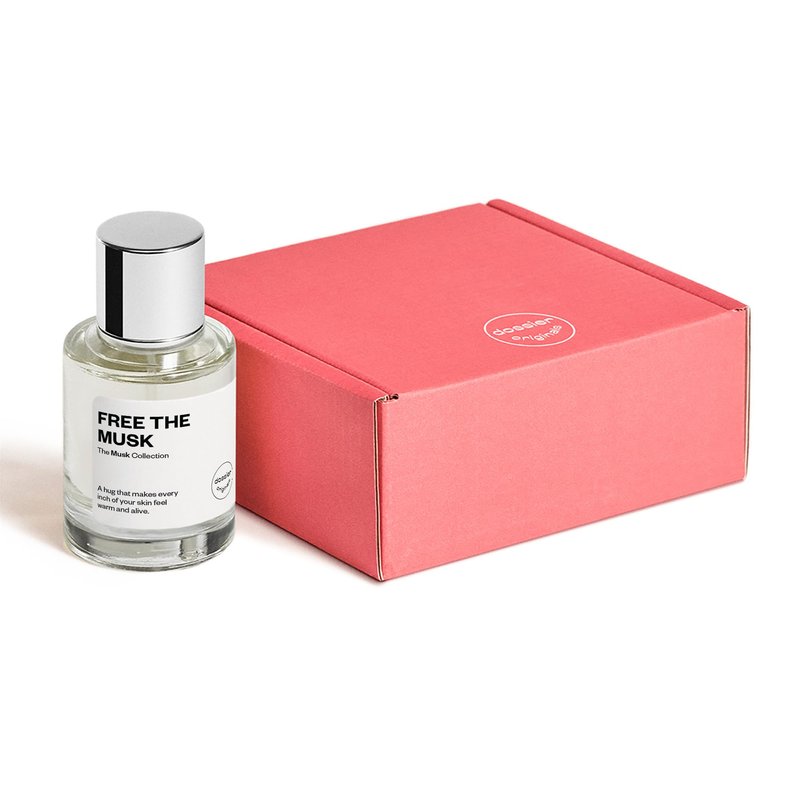 Dossier Free The Musk - Eau de Parfum for All - 50ml / 1.7oz - Clean Skin Musk Fragrance with Ambrette, Jasmine & Cedarwood - Genderless, Vegan, Long-Lasting Perfume