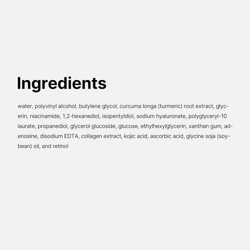 Kojic Acid Turmeric Overnight Peel Off Mask - Brightens & Defends Skin Stress | 2.53 fl. oz.