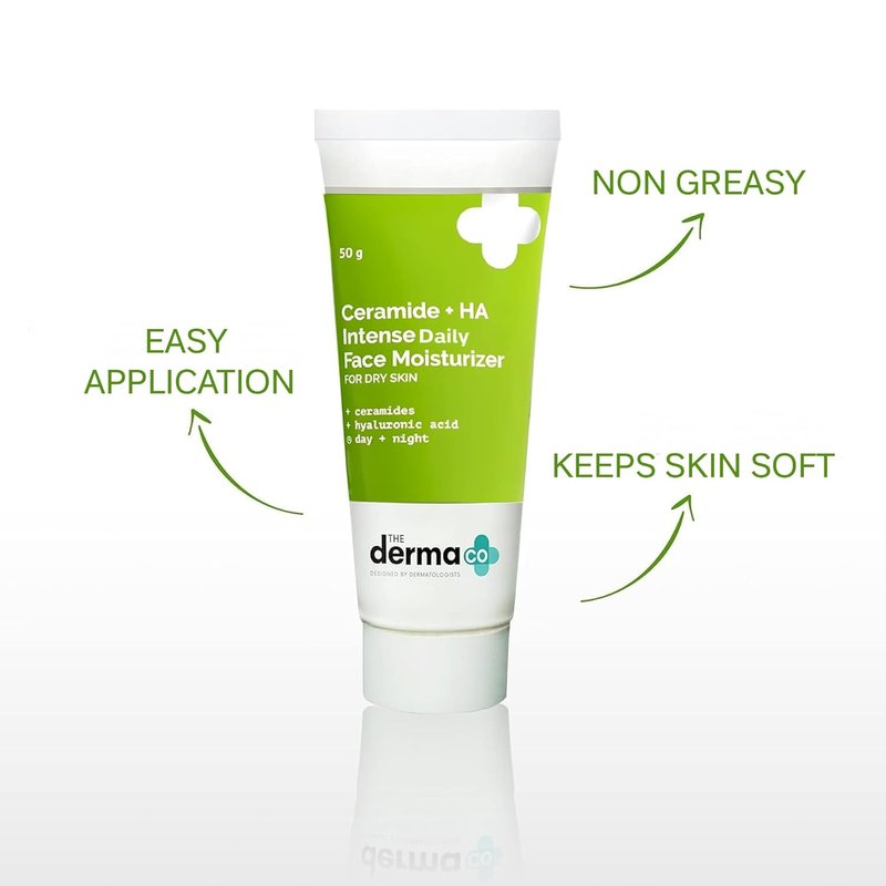 Ceramide + HA Daily Face Moisturizer - Long-Lasting Hydration & Fragrance-Free | 1.76 Oz/50g