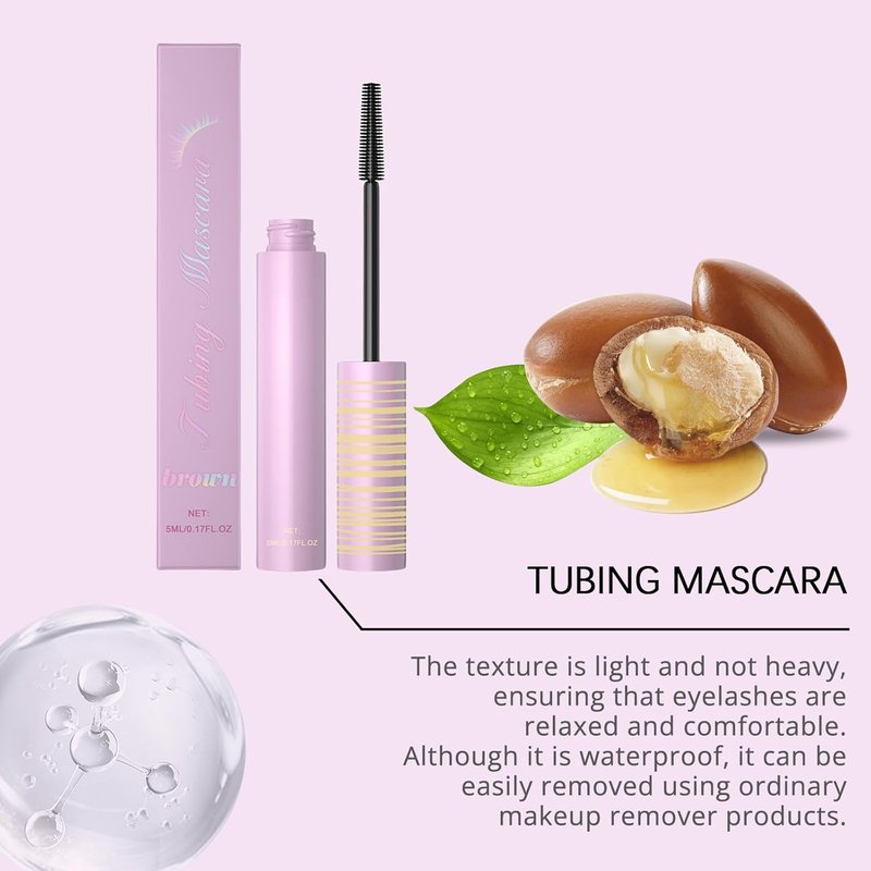 Skiennix 5D Silk Fiber Lash Mascara - Lengthening, Thickening, Long-Lasting, Smudge-Proof Formula