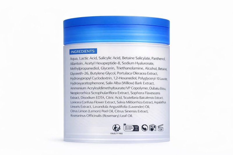 LUMIVIDA Zero Pore Pad Exfoliating Toner Pads with AHA, BHA, Panthenol, Allantoin, Hexapeptide-8, Hyaluronic Acid for Pore Control and Barrier Repair, 100 Pads, 7.05 oz