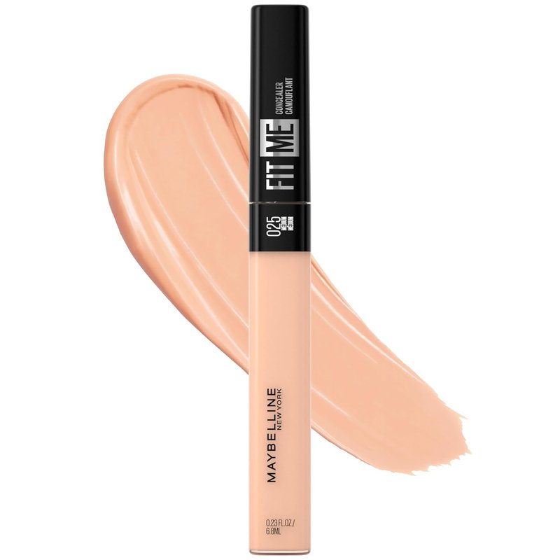 Maybelline New York Fit Me Liquid Concealer - Natural Coverage, Lightweight, Oil-Free, Medium, 1 Count