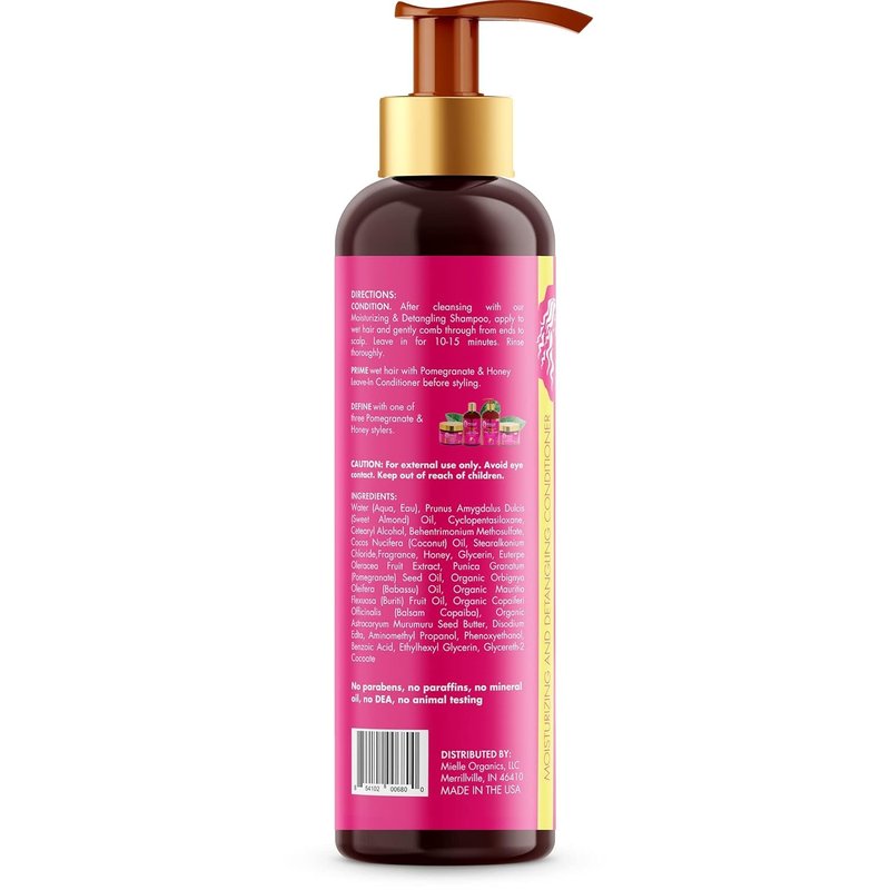 Mielle Organics Pomegranate & Honey Moisturizing and Detangling Shampoo and Conditioner for Type 4 Hair