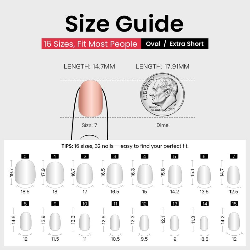 CurvLife Soft Gel Extra Short Press on Nails, 30Pcs Honey Peach Pink Oval Acrylic Fake Nails with Design Full Cover for Women Reusable Square Press on Nail Kit with Nail Glue Adhesive Tabs