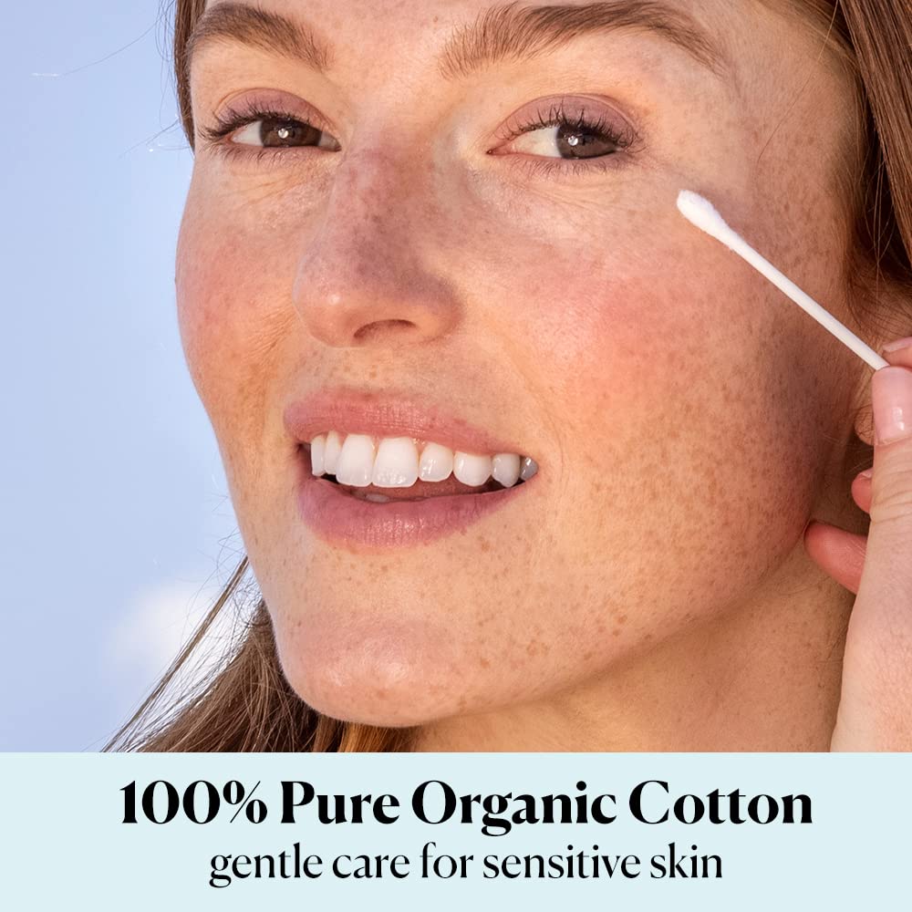 Sky Organics - Organic Cotton Swabs - Ultra Soft Tips, Hypoallergenic & Durable - 500 Count