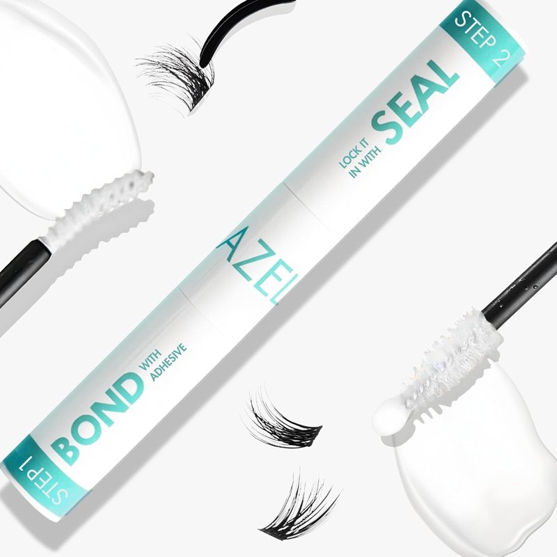Gazelle 2-in-1 Lash Keeper - Fast-Dry Clear Lash Glue & Sealer | Waterproof, 360° Precision Brush, 7-10 Day Hold