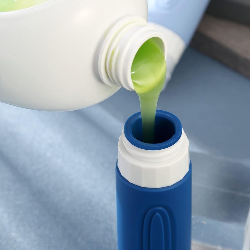 Mrsdry Travel Bottles - TSA Approved 3oz Silicone Containers | Leak-Proof & Refillable for Toiletries (4 Pack)