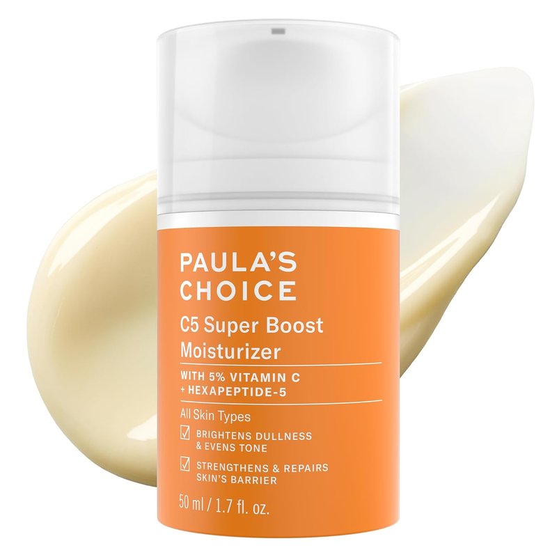 Paula's Choice C5 Super Boost Face Moisturizer - 5% Vitamin C & Squalane for Discoloration & Uneven Tone