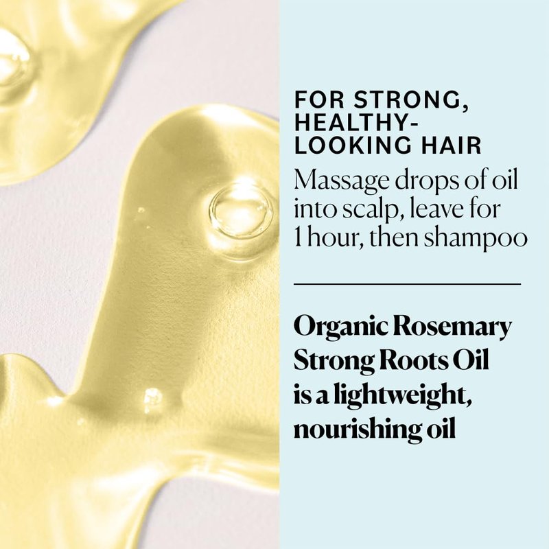 Organic Rosemary Oil Hair Growth Serum - Macadamia & Jojoba Oils for Scalp Health | 2 fl oz