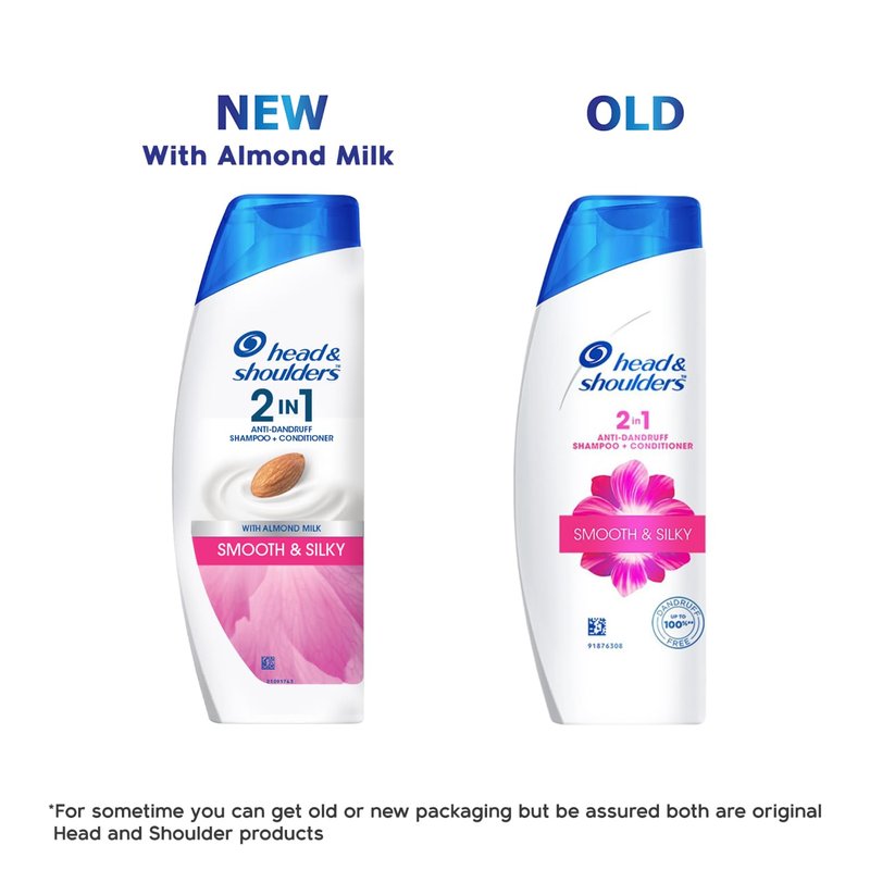 Head & Shoulders Smooth and Silky 2-in-1 Anti-Dandruff Shampoo & Conditioner | 180ml