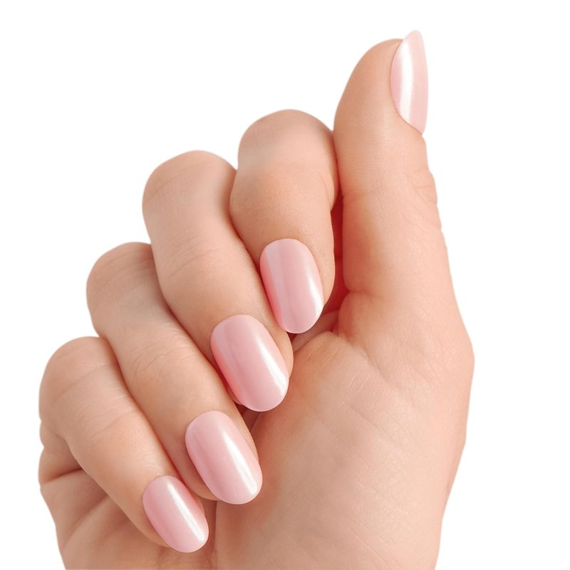 Kiss ColorFX Valentine’s Day Press-On Nails - Adorable Pink Short Oval | 30 Nails, Prep Pad & More