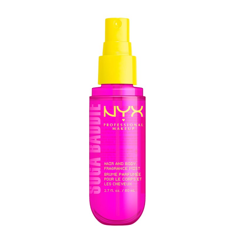 NYX PROFESSIONAL MAKEUP Fat Oil Fragrance Mist Perfume, Suga Baddie Vanilla & Whipped Cream Scent, Long Lasting Hair & Body Spray with Musk, Vegan & Cruelty Free, 2.7 fl oz