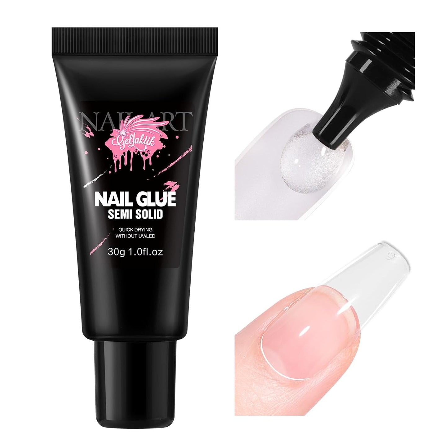 Strong Nail Glue - 30ML Quick-Drying Adhesive for Press-On & Acrylic Nails | Long-Lasting Formula