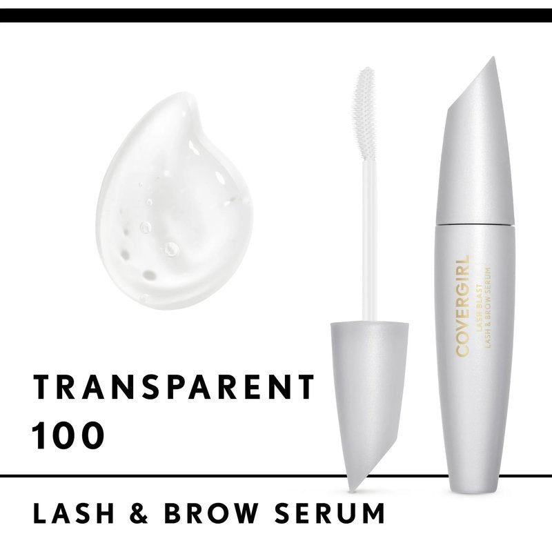 COVERGIRL Lash Blast Lash & Brow Transparent Serum, TRANSLUCENT, 0.44 Fl Oz (Pack of 2)