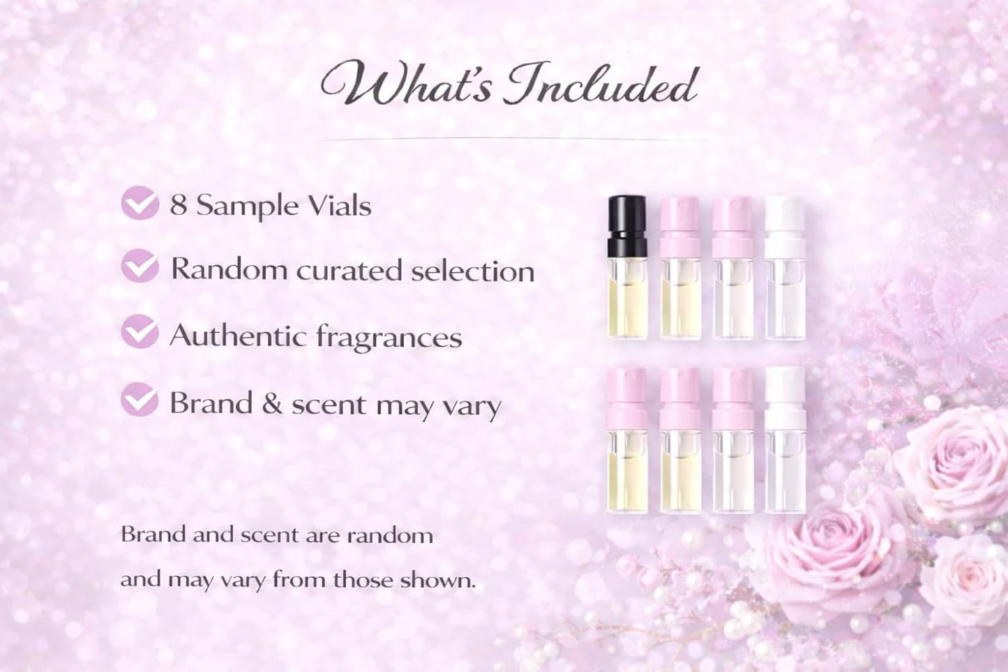 Travel Perfume Set for Women - 8 Mini Fragrance Samples | Portable Vials for Purse & Travel