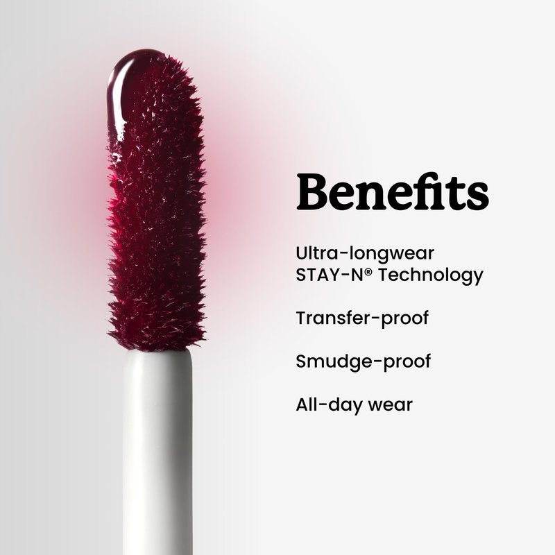 Sacheu Lip Liner STAY-N Peel Off Lip Stain — Long Lasting Waterproof Lip Tint with Hyaluronic Acid & Vitamin E — Transfer Proof Matte Finish, Vegan & Cruelty-Free (p-INKED)