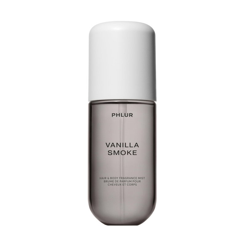 PHLUR Vanilla Smoke Body Mist, 3 Fl Oz - Hair and Body Perfume for Women, Woody Vanilla Perfume Body Spray with Bergamot, Cacao, Incense and Amber Fragrance