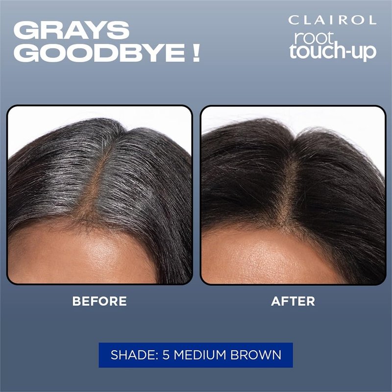 Clairol Root Touch-Up by Nice'n Easy Permanent Hair Dye, 2 Black Hair Color, Pack of 1