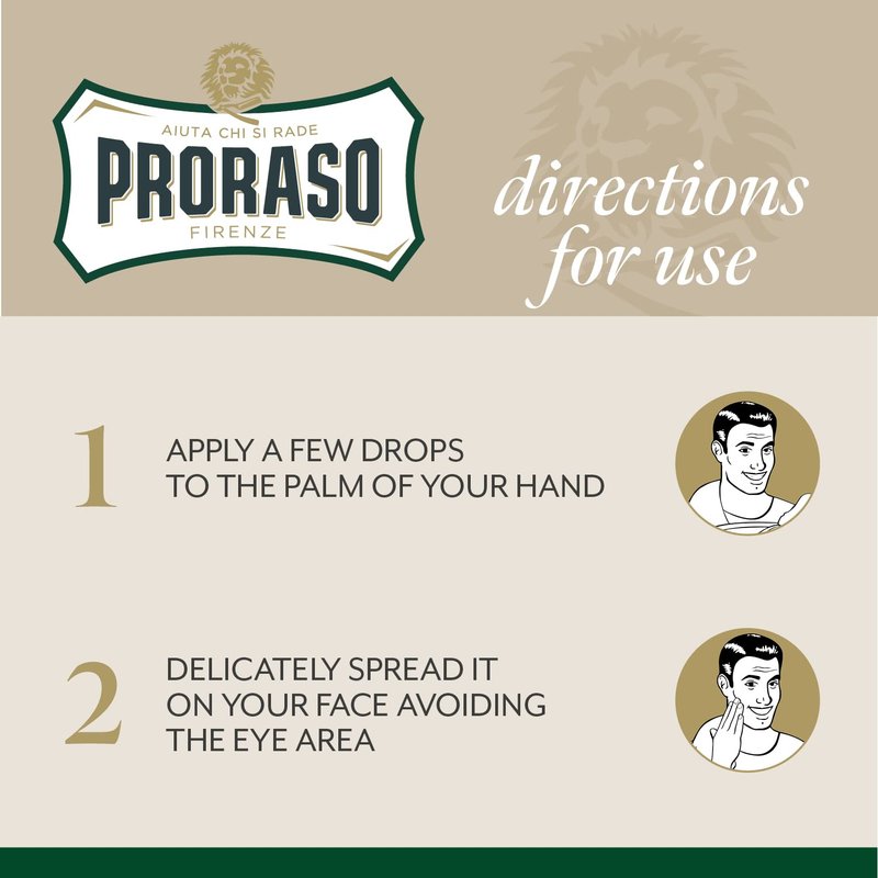 Proraso After Shave Lotion - Eucalyptus & Menthol Splash for Refreshing Relief | 3.4oz