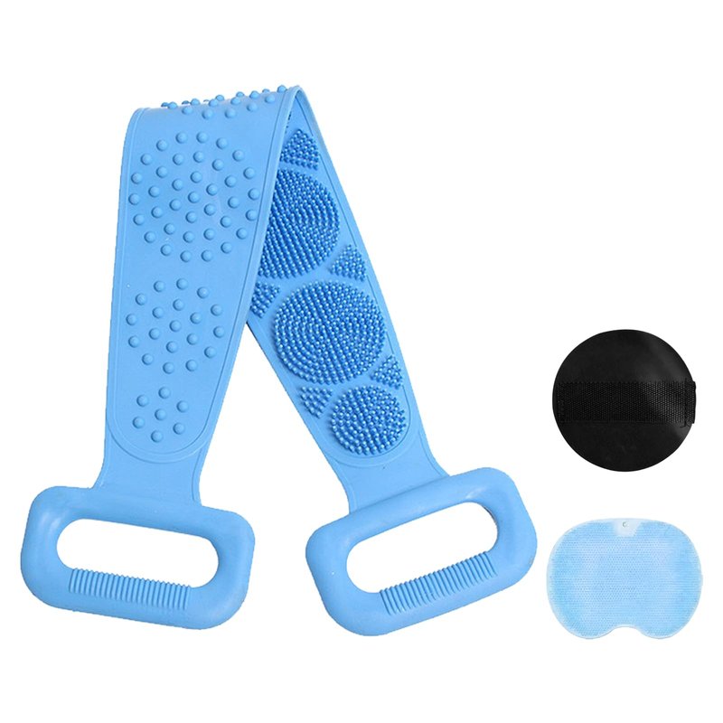 (3PS) Exfoliating Shower Towel with Shower Gloves for Body Scrub Back Scrubber for Shower for Use in Cleaner Men/Women