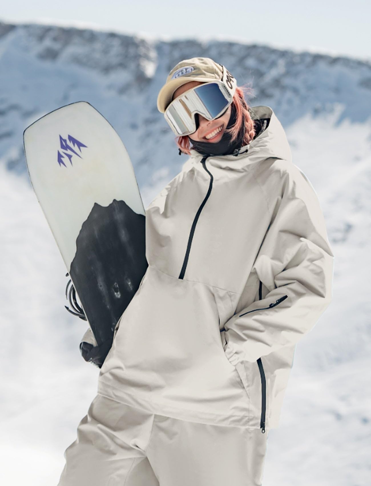 GSOU SNOW Womens Snowboard Jacket Men Snow Jacket Warm Waterproof Coat Ski Jacket for Winter Sport