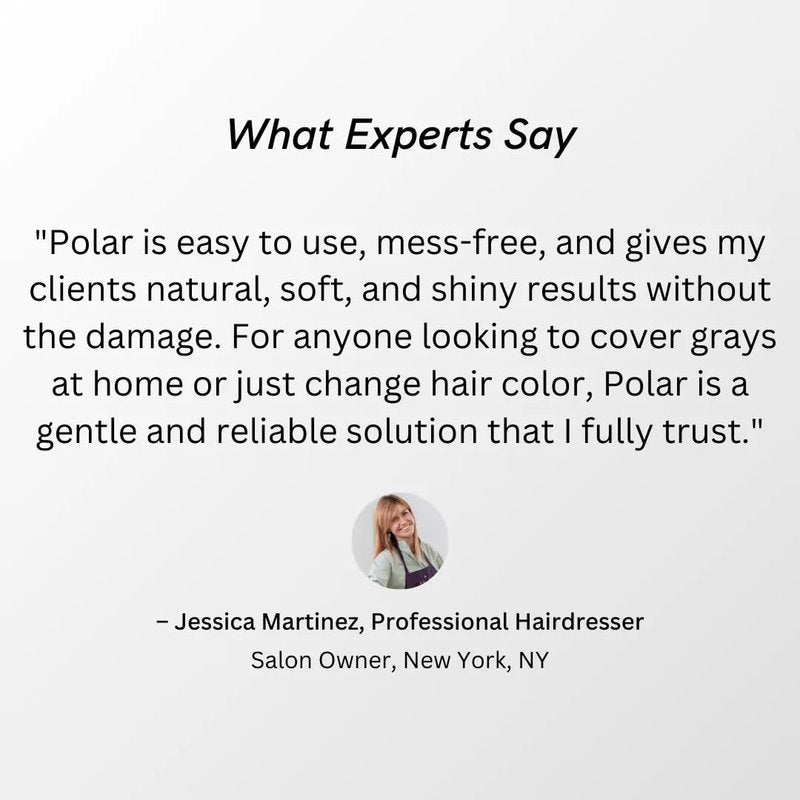 Polar Haircare - Medium Brown Shampoo Hair Dye for Women & Men, Semi Permanent Color Cleanser for Gray Coverage, Vegan Instant Tint Formula, Fast Acting Medium Brown Shade, 6.76 Fl Oz, Easy Home Use