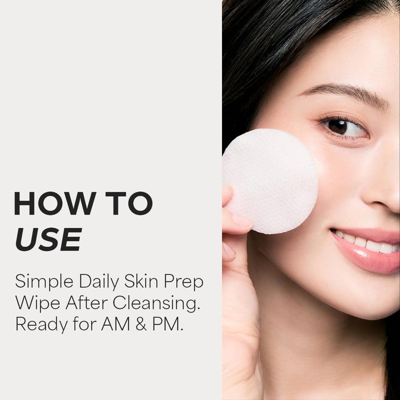House of Hur Clearing Skin Prep Essence Pads - Fungal Acne Safe AHA BHA PHA Toner Pads with Red Beet Extract | Alcohol-Free, Fragrance-Free - 70 Pads (140 ml)