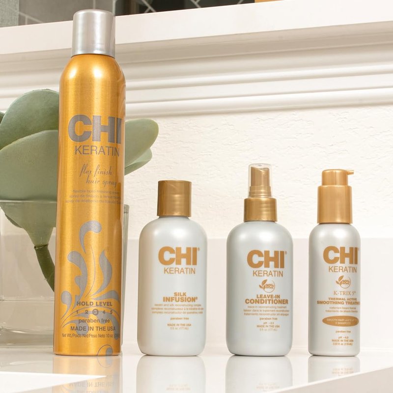 CHI Keratin Silk Infusion - Hydrating Hair Serum for Softness & Shine | 6 Oz, Sulfate-Free for Damaged Hair