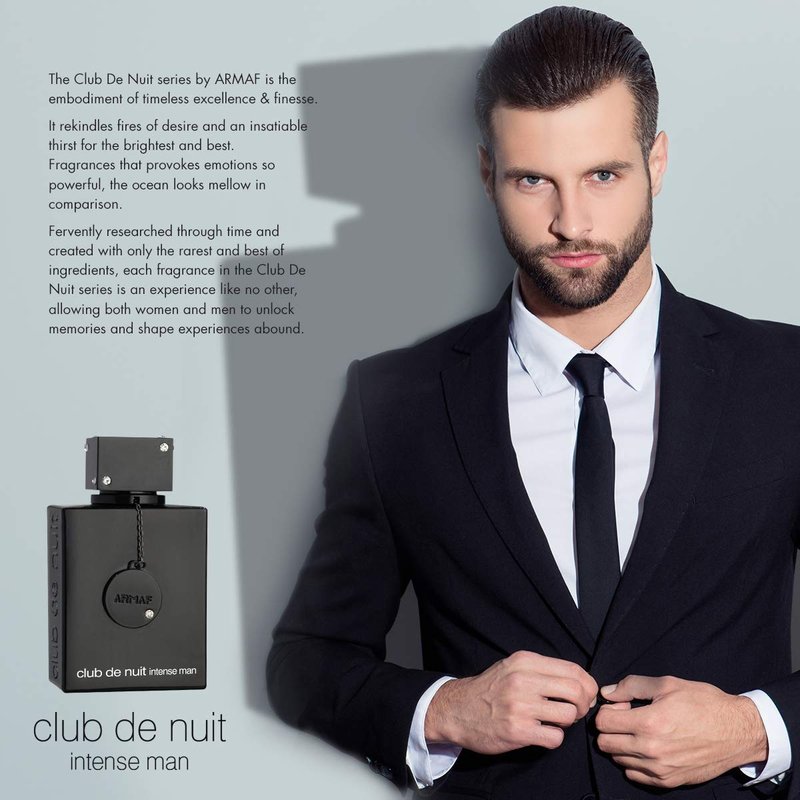 Club De Nuit Intense Perfume Oil for Men - Bergamot, Rose, Musk & Vanilla | 18ml Fragrance