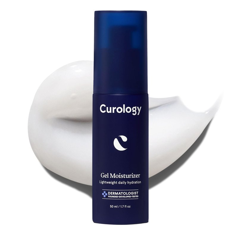 Curology Gel Face Moisturizer, Daily Face Lotion with Hyaluronic Acid, for Oily, Dry or Sensitive Skin, 1.7 fl oz