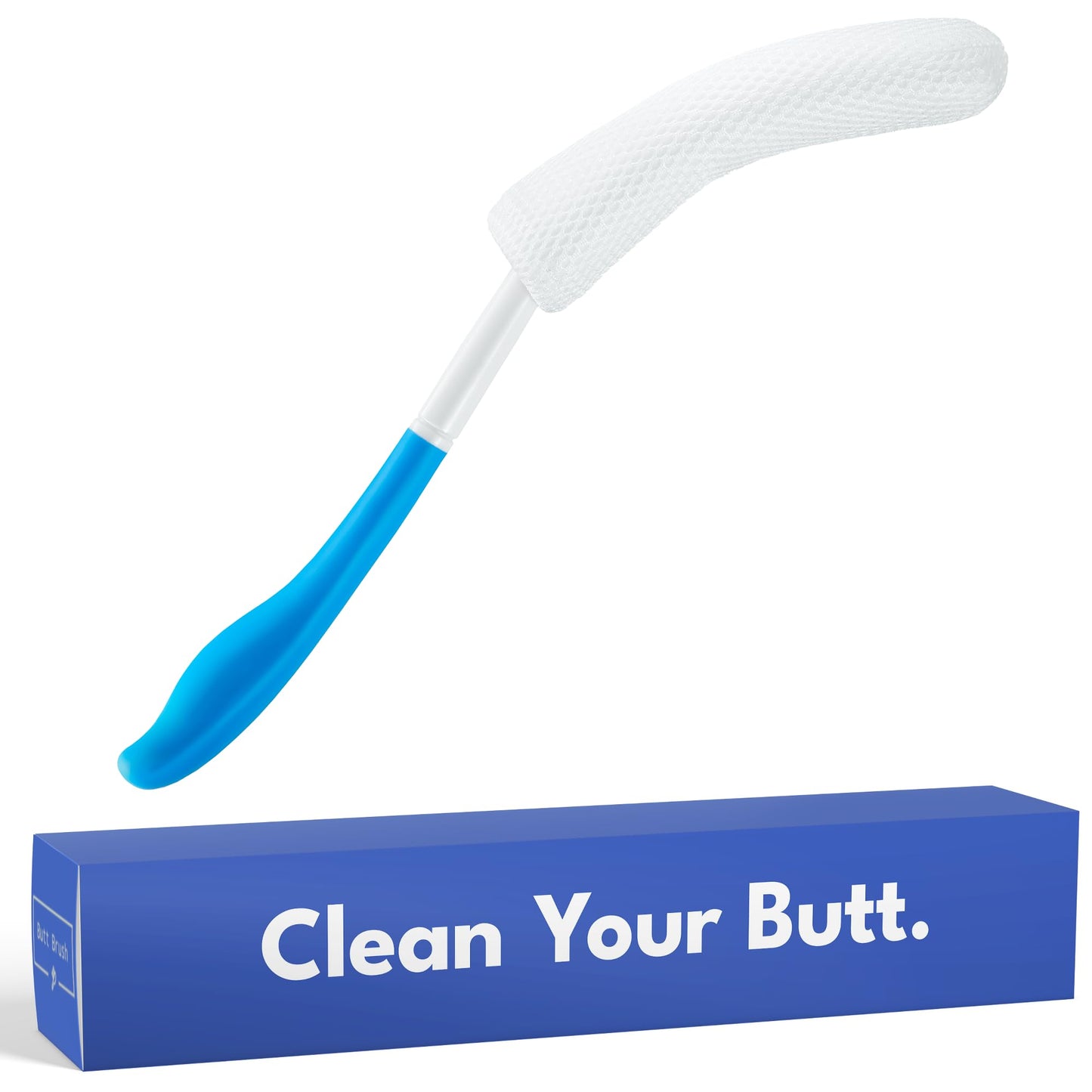 The Butt Brush - Dedicated Shower Brush - Best Bidet Alternative - Long Ergonomic Handle - May 2026 Edition - Prevents Germ Spread - Gift Box Included