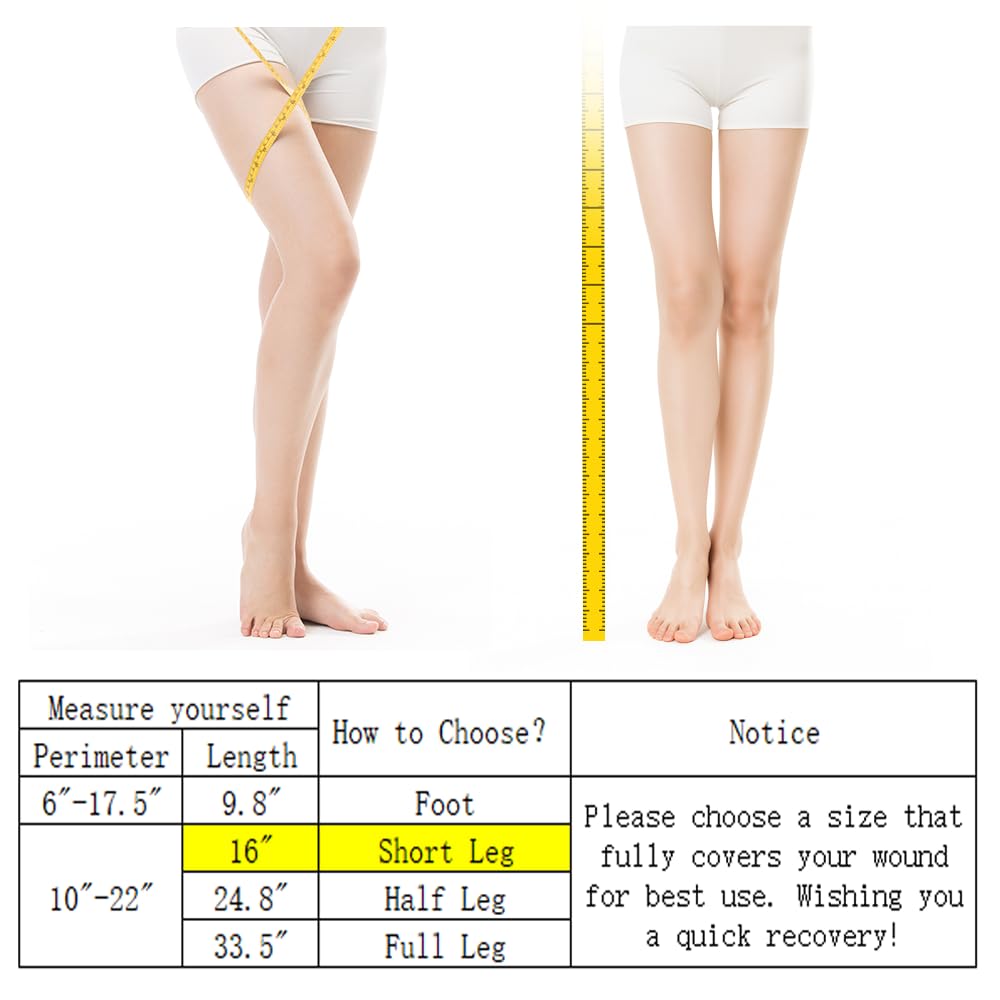 Mosago Waterproof Cast Covers for Shower Leg, Soft Comfortable Short Leg Protector for Shower Adult, Keep Wound/Bandage Dry Bath, Broken Legs/Knee/Foot/Ankle, Reusable Wound Care Supplies (Pink)