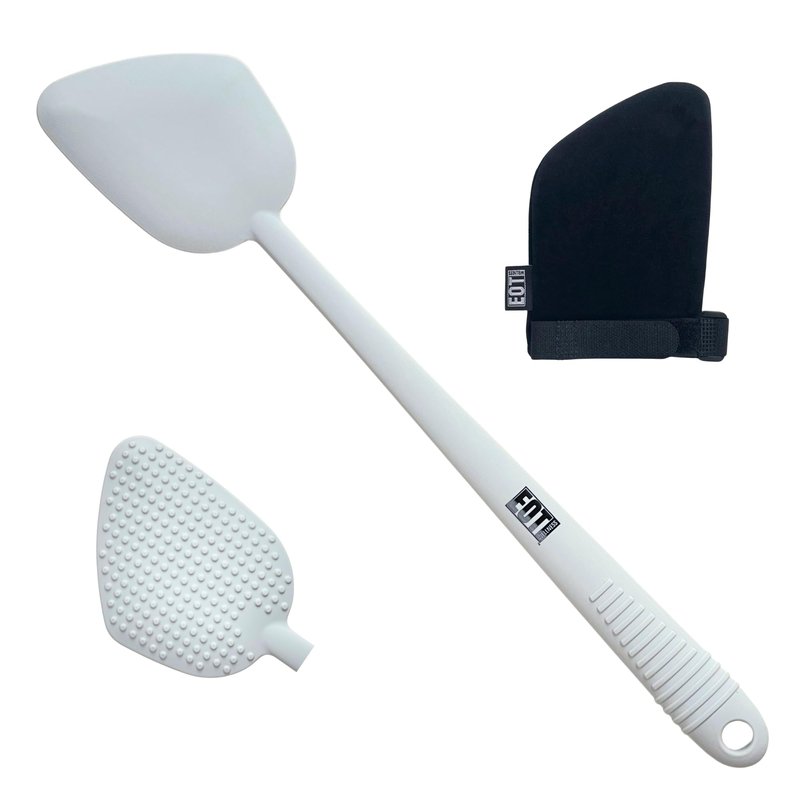 Bendable Lotion Applicator for Back & Body (Microfiber Mitt Included) - Sunscreen, Self Tanner, Medication, Body Lotion Applicator for Back