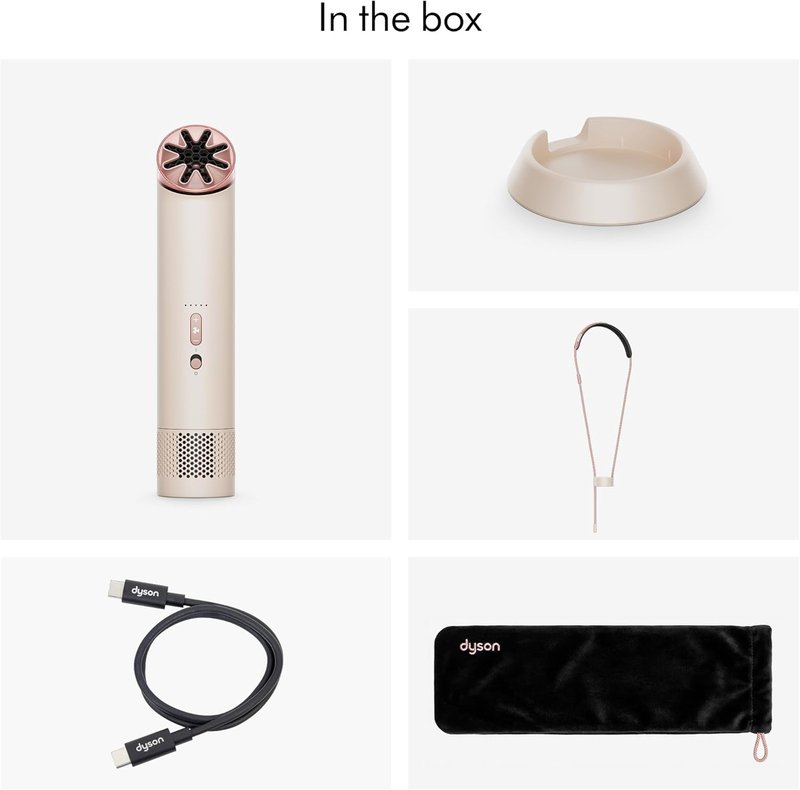 Dyson HushJet™ Mini Cool Fan - Stylish Stone & Blush Design for Ultimate Comfort