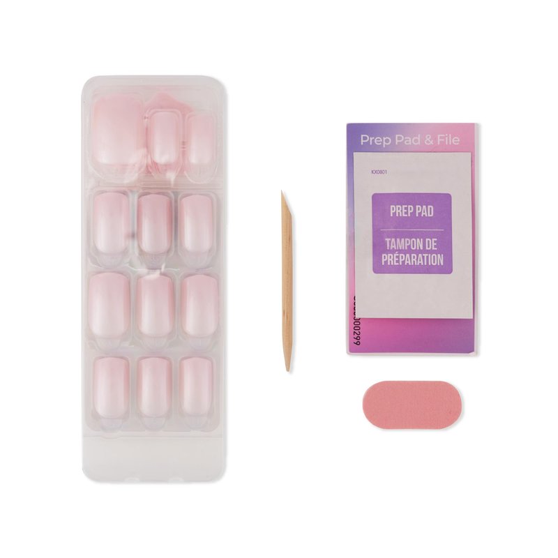 KISS Impress Color FX No Glue Mani 30 Pcs Press on Nails, Medium False Nails, Metallic Chrome & Cat Eye, Peel & Press, Hassle-Free Removal, Includes Manicure Stick, Prep Pad & File (Stay, Medium)