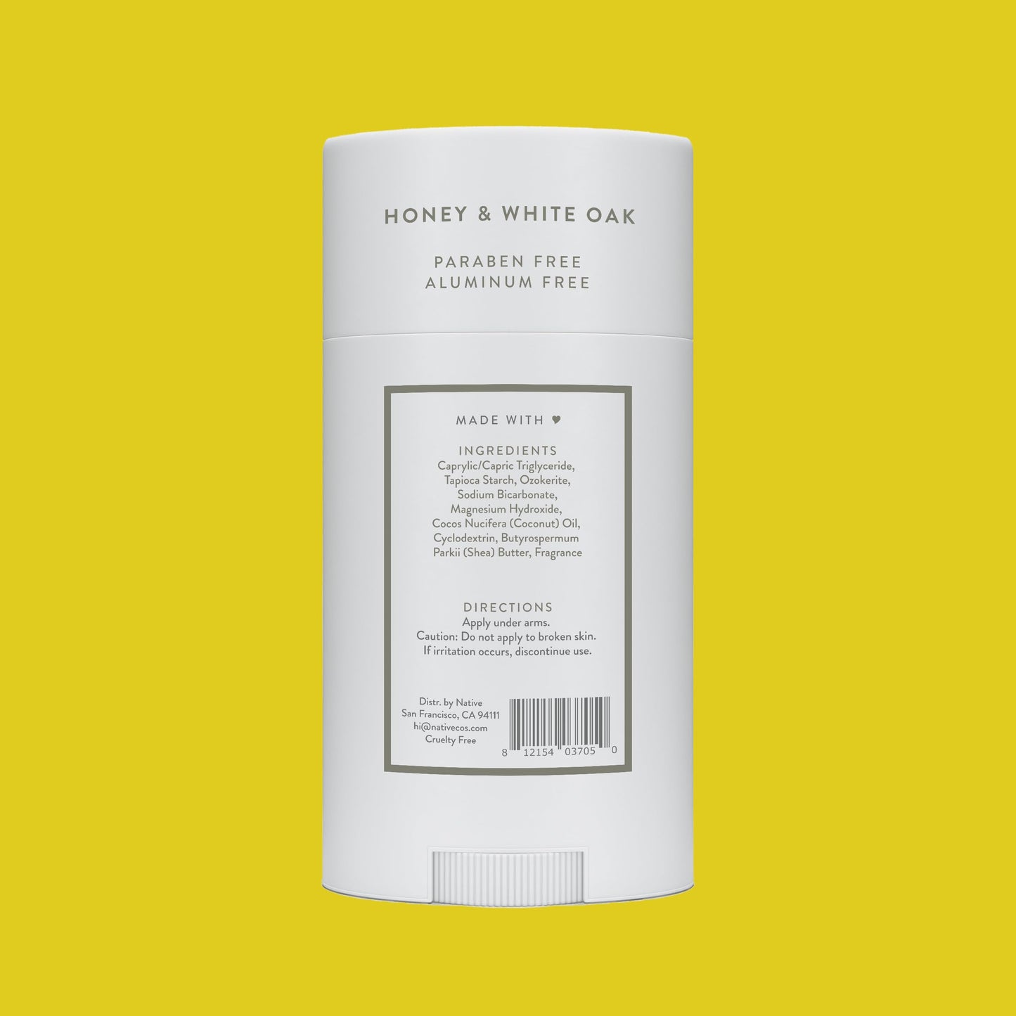 Native Deodorant Contains Naturally Derived Ingredients, 72 Hour Odor Control, Deodorant for Women and Men, Aluminum Free, Honey & White Oak 2.65oz