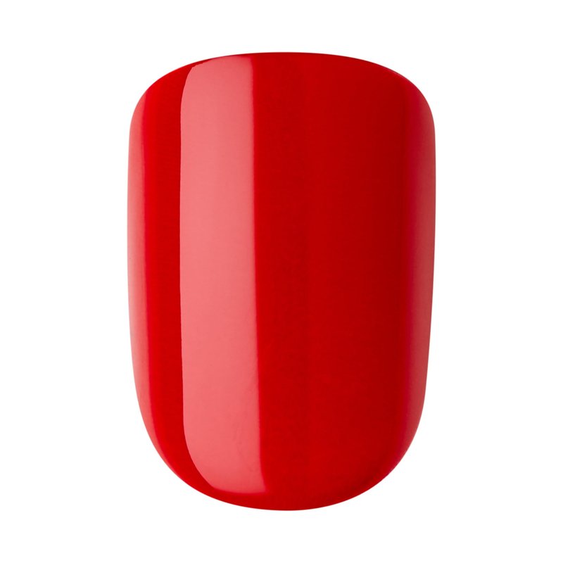 KISS imPRESS Press-On Manicure Fake Nails – Adore You, Short, Square, Red, Easy Press On, Chip Proof, Smudge Proof, Waterproof, No Dry Time, Comfortable & Secure, Super Hold Adhesive | 30 Count