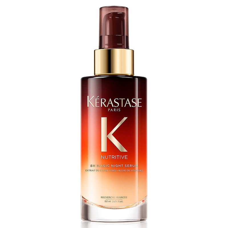 Kerastase Nutritive 8H Magic Night Serum - Overnight Treatment for Dry Hair, Enhances Shine, Nourishes and Reduces Frizz, With Plant-Based Proteins